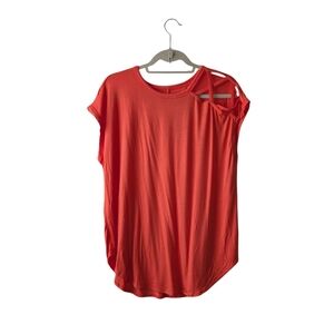 24/7 MAURICES ORANGE CAP SLEEVE RELAXED TOP SIZE XL